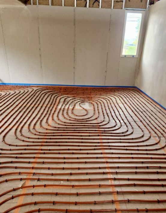 Serpentins de plancher chauffant